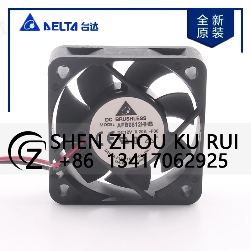 

Delta 24 В 48 В постоянного тока 12 В 0,20 А AC EC 5015 50X50X15 мм 5 см двухпроводной корпус двойной шарикоподшипник источник питания AFB0512HHB-F00 охлаждающий вентилятор