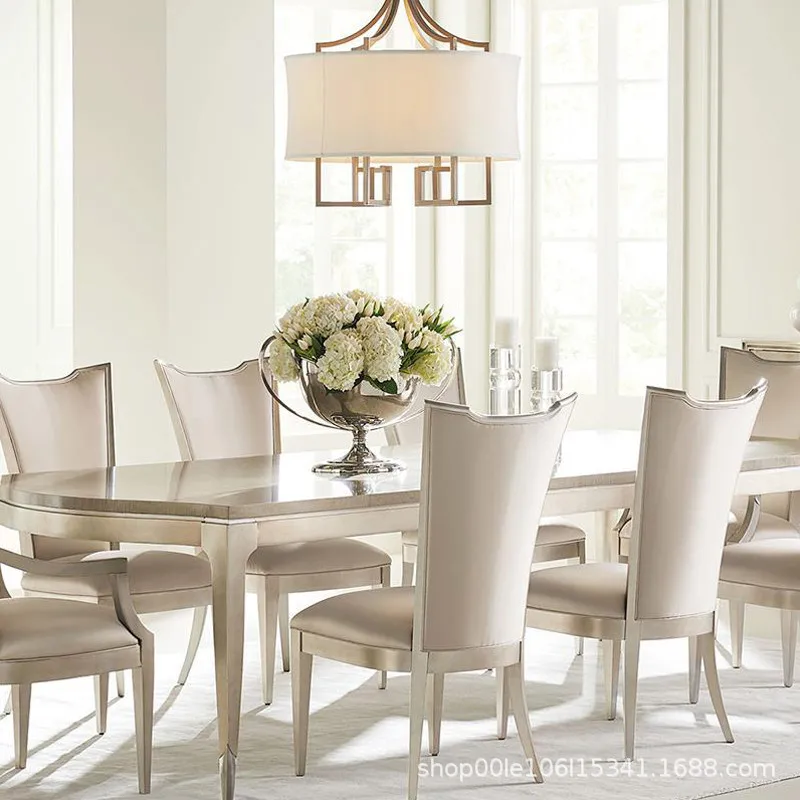 Restaurant, small apartment, hotel, family homestay, French champagne, golden dining table and chairs