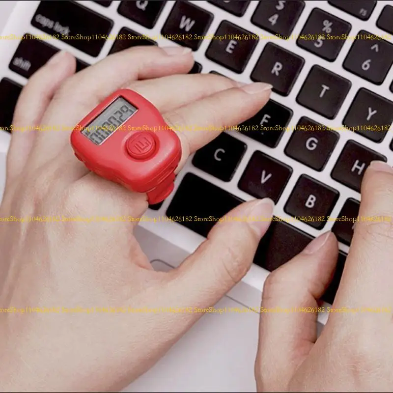 Q2Q4 Rechargeable Counters Clicker Mini Digital LCD Electronic Finger Ring Hand Tally