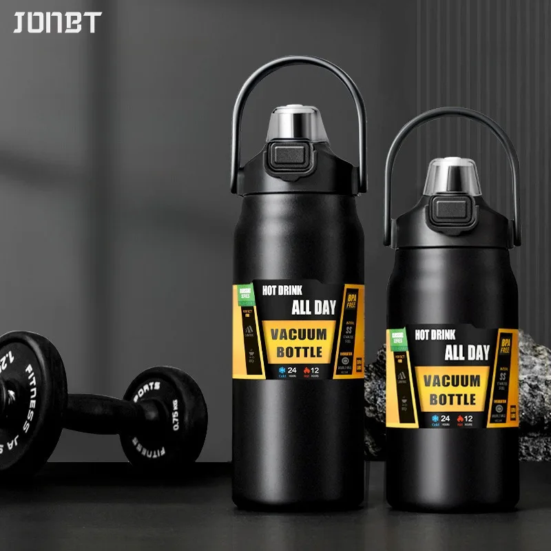

40OZ/50OZ Double Layer Thermal Bottles Outdoor Sport Vacuum Insulated Thermos Portable Stainless Steel Cold and Hot Water Bottle