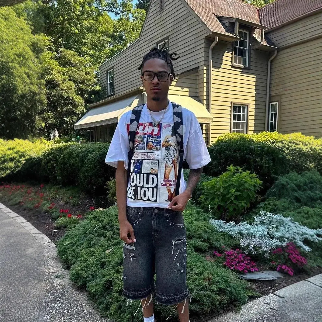 

The New Product Y2K2025 American Street Style Hip-hop Cartoon Men's and Women's Printed Loose T-shirt Is Unique and Versatile