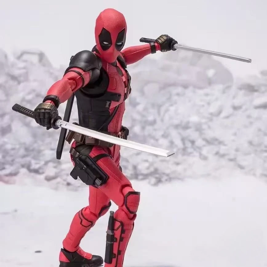 Bandai SHF Deadpool and Wolverine 2024 Movie Version Deadpool Little Guys Can Do It