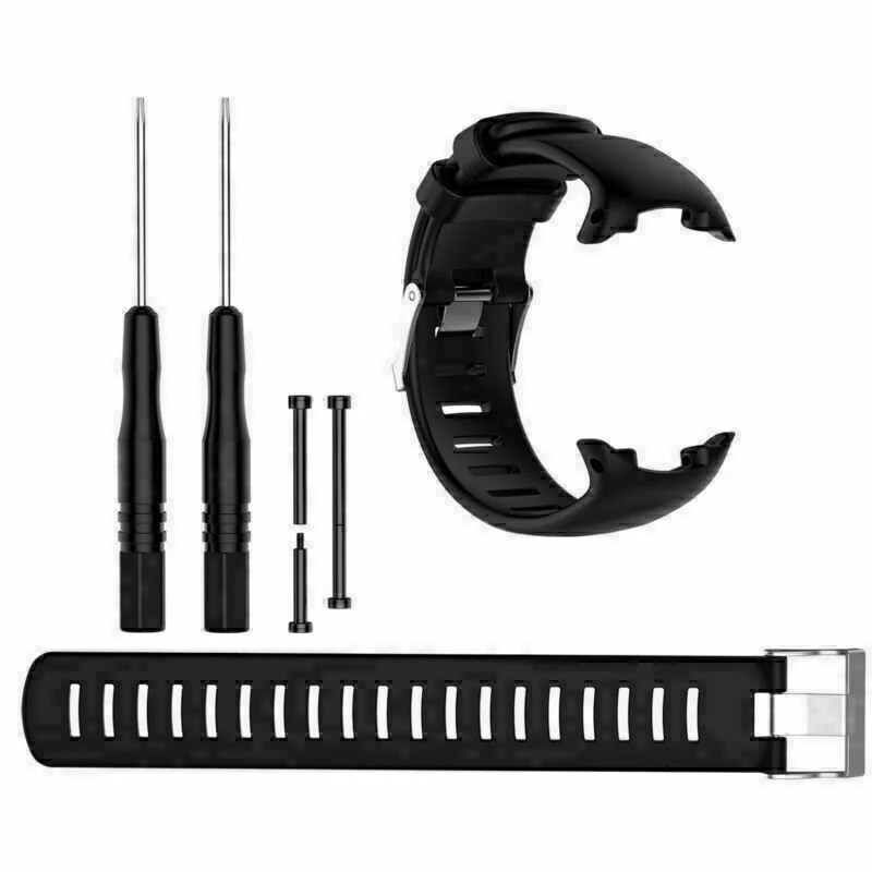 OEM Replacement Replacement Watch Band Black Strap for Suunto D4 / D4i / D4i Novo Dive Computer