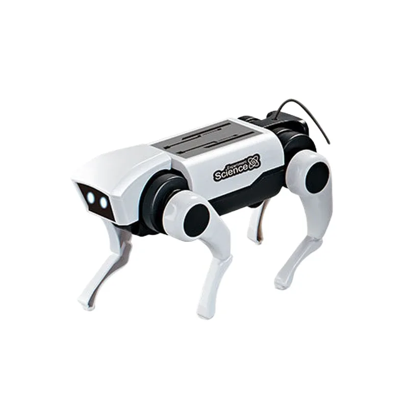 New Science and Education Solar Powered Dog Toy Steam DIY Experiment Puzzle Electric Remote Control Toy Gift