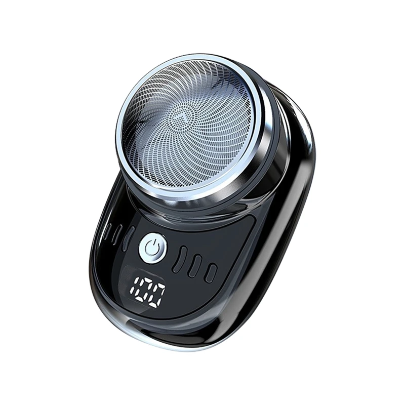 ماكينة حلاقة كهربائية USB قابلة للشحن شاشة ديجيتال للرجال السفر المحمولة انفصال ماكينة حلاقة اللحية الشعر المتقلب