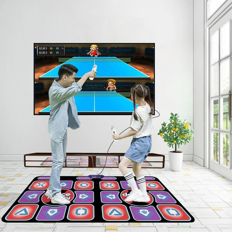 

Dance Mat Connected to TV Computer Double Dance Machine Home Yoga Fitness Sports Supplies