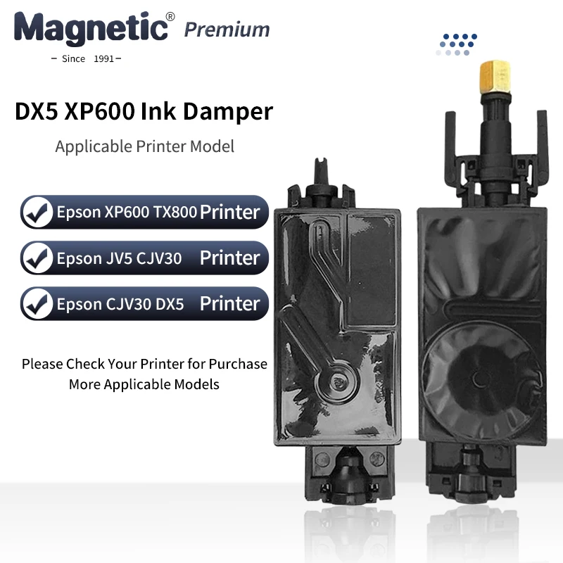 

10/20/50/100PCS DX5 XP600 PrinterHead Ink Damper With Connector For Epson TX800 Mimaki JV33 JV5 CJV30 For Mutoh Dumper Filter