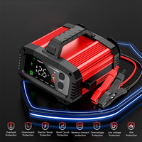 Car Battery Charger Motorcycle Lead Acid AGM GEL LiFePo4 Batteries Car Booster Pulse Repair Portable Smart 25A/15A for 12V-24V