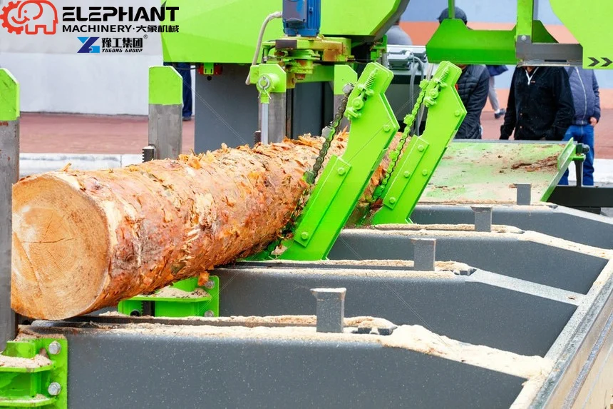 Chinese Woodworking Band Saws Factory Horizontal Heavy Electric For Big Logs Wood Cutting Bandsaw Machine Band Sawmill