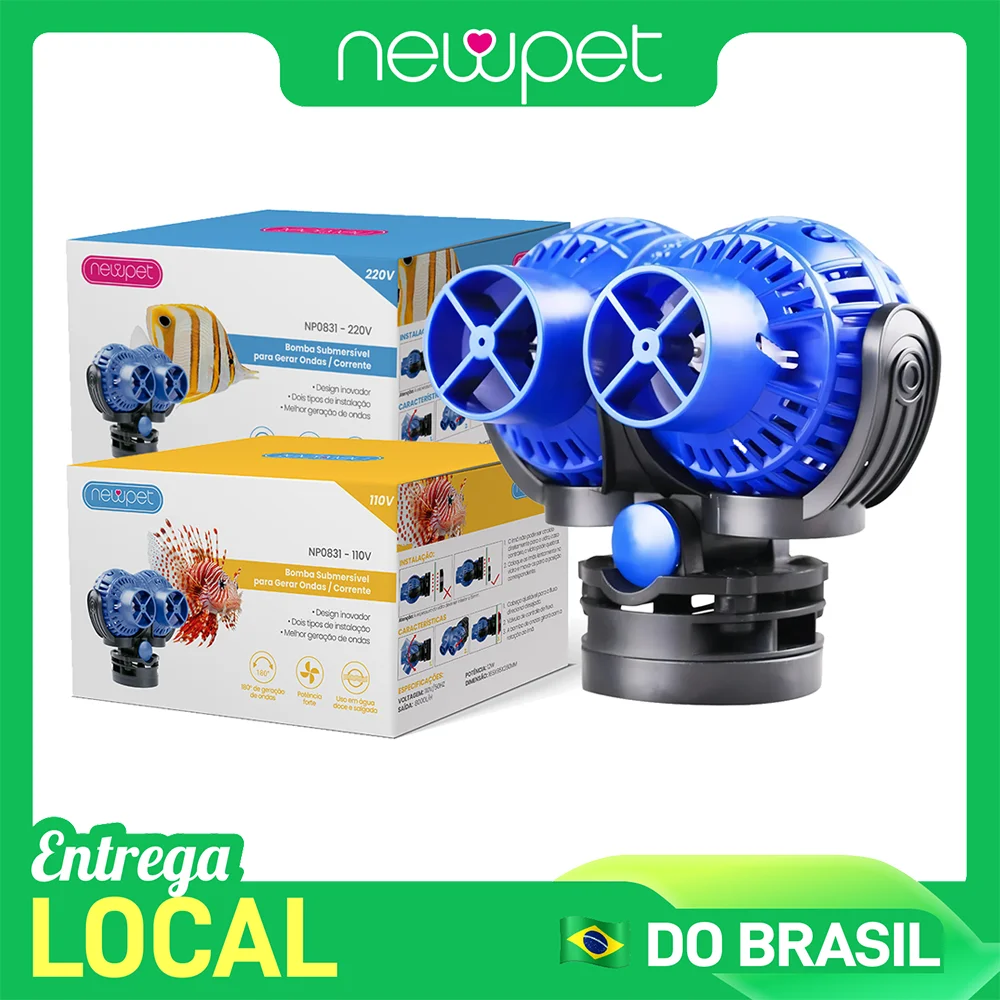 Newpet Bomba Wave Maker para aquário Bomba de água Wavemaker Bomba aeróbica submersível Bomba de circulação de água para surf 110V/220V