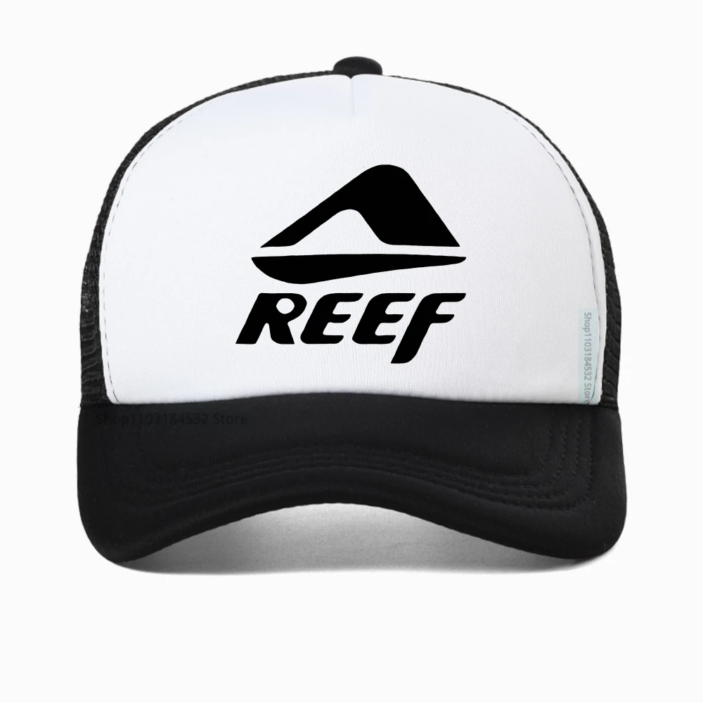 

Men's Casual cap REEF Alphabet Pattern Fashion baseball caps summer adjustable mesh trucker caps Breathable sun snapback hats
