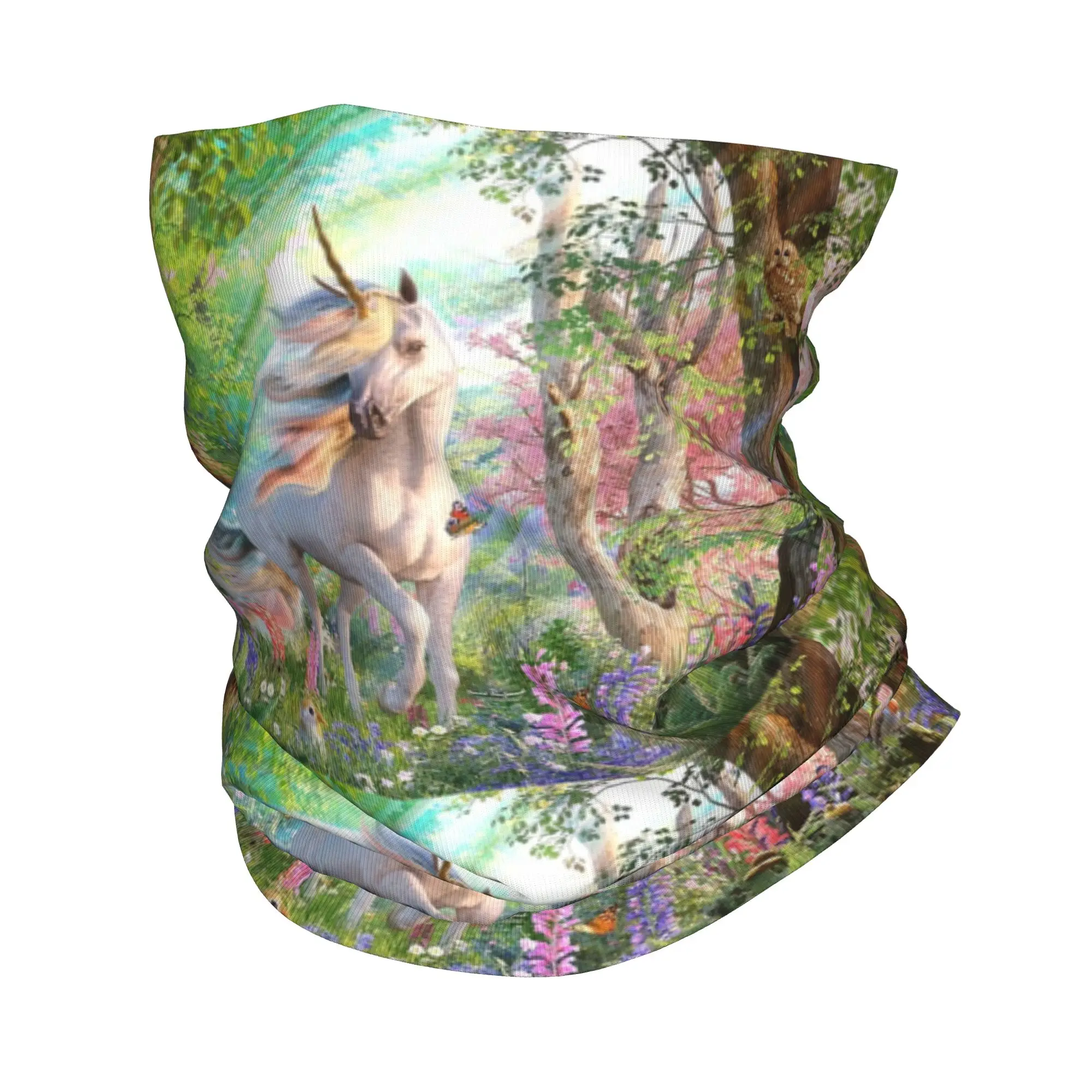 

Бандана с единорогом «Зачарованный лес», гетры с принтом, шарф для лица, теплая повязка на голову для бега для мужчин, женщин, взрослых, зима