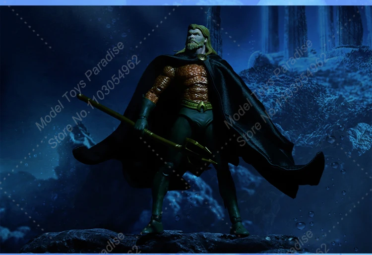 1/12 Men Soldier Aquaman Long Cloak Manga Version Super Hero Cape Fit 7inch Action Figure Body