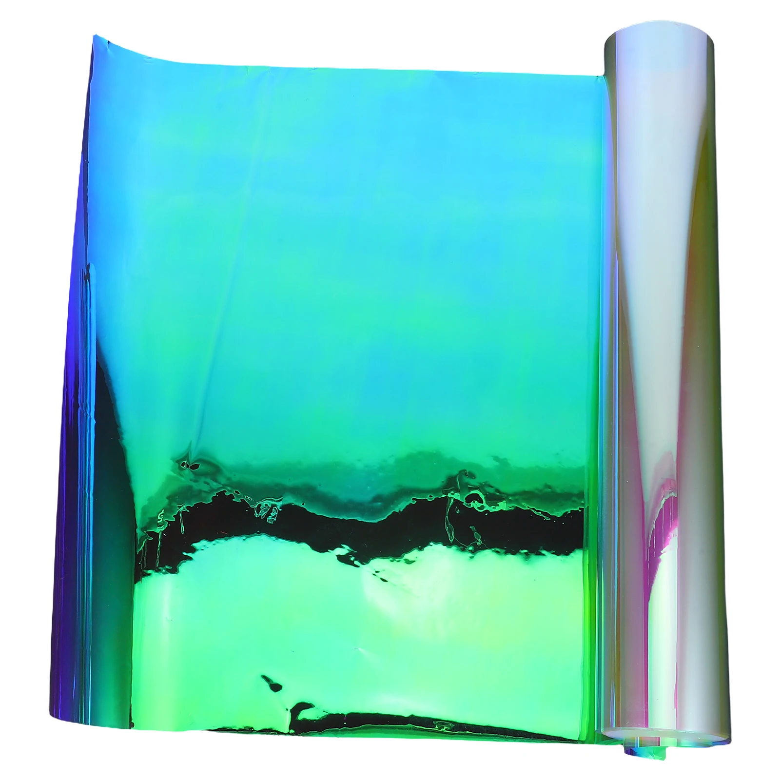 

Iridescent Sunset Lamp 250X40Cm Self Adhesive Holographic Window Film For Home Decor Romantic Ambiance Colorful Light Effect