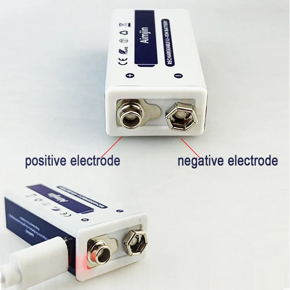 Литий-ионная аккумуляторная батарея 9,2 В, 1800 мАч, батареи Micro USB 9 В, литиевая батарея для мультиметра, микрофона, игрушки, пульта дистанционного управления KTV