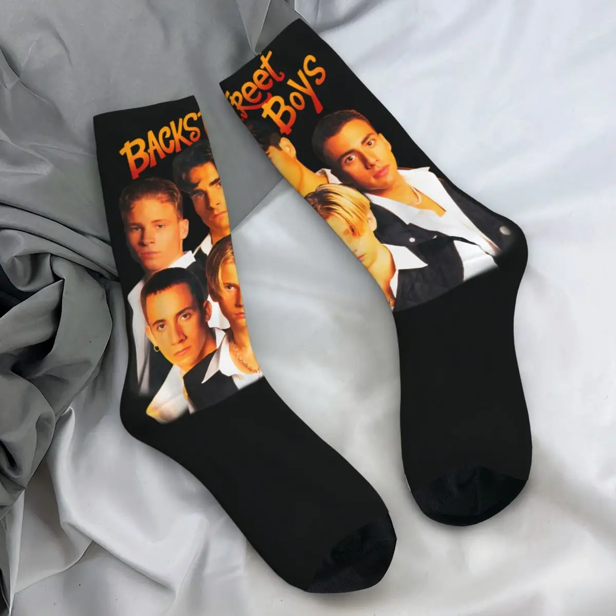 

Носки Backstreet Boys We've Got It Going On Jumbo, осенние чулки, мягкие носки для пар в стиле Харадзюку, дизайнерские нескользящие носки для скалолазания