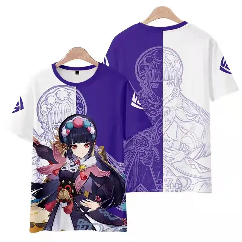 Game Genshin Impact Yun Jin 3D Print T-Shirts Women Men Casual Short Sleeve T Shirt Harajuku Streetwear Tees Tops Kids Clothing