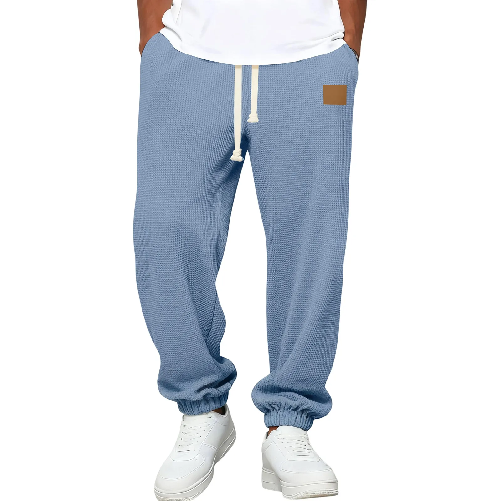 

Men'S -Knit Stylish Loose Fit Joggers | Elastic Waist With Drawstring For Casual Daily & Light Outdoor Wear