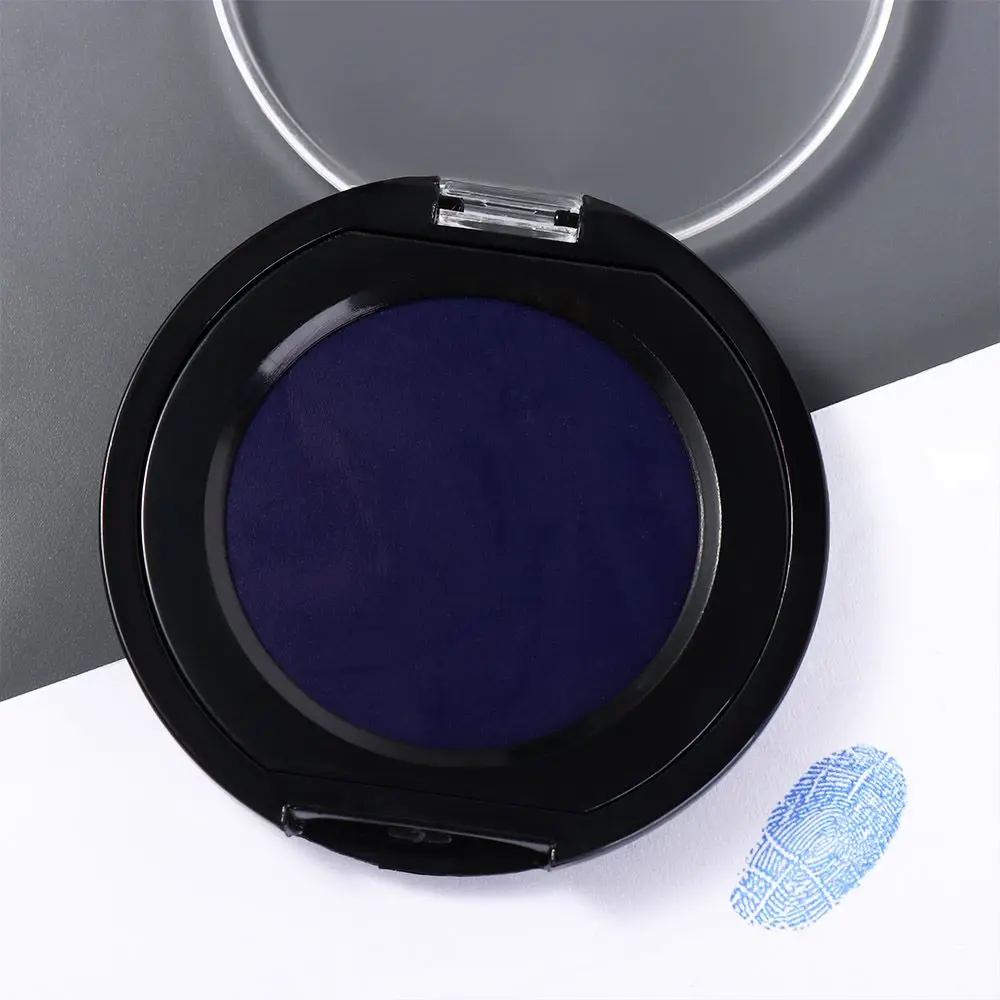 Red Blue Black Mini Fingerprint Ink Pad Clear Stamping Quick-drying Thumbprint Ink Pad Anti-Fake For Notary Signing Inkpad