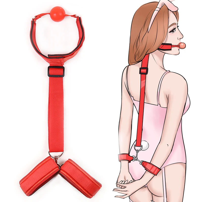 Mouth Gag Game For Adults Bdsm Product Sex Paraphernalia Woman Bondage Clothing Erotic Gear Porn Handcuff Toys Gagging Toy 18+