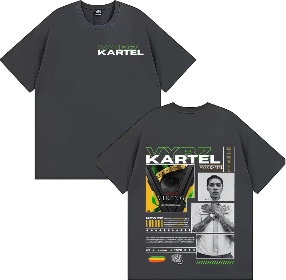 Rapper Vybz Kartel Tour 2025 Album T-shirts Men Women Comfort