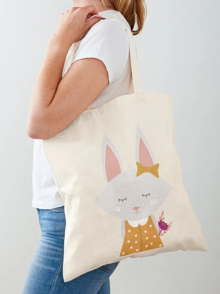 Smiling Bunny Tote Bag Handbags women Custom bag Bag