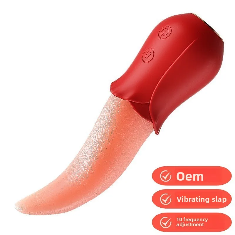 Mia Honey Tongue Clit Tongue Licking Vibrator Thrusting Female Masturbator Electric Massage Stick Sex Products view 2
