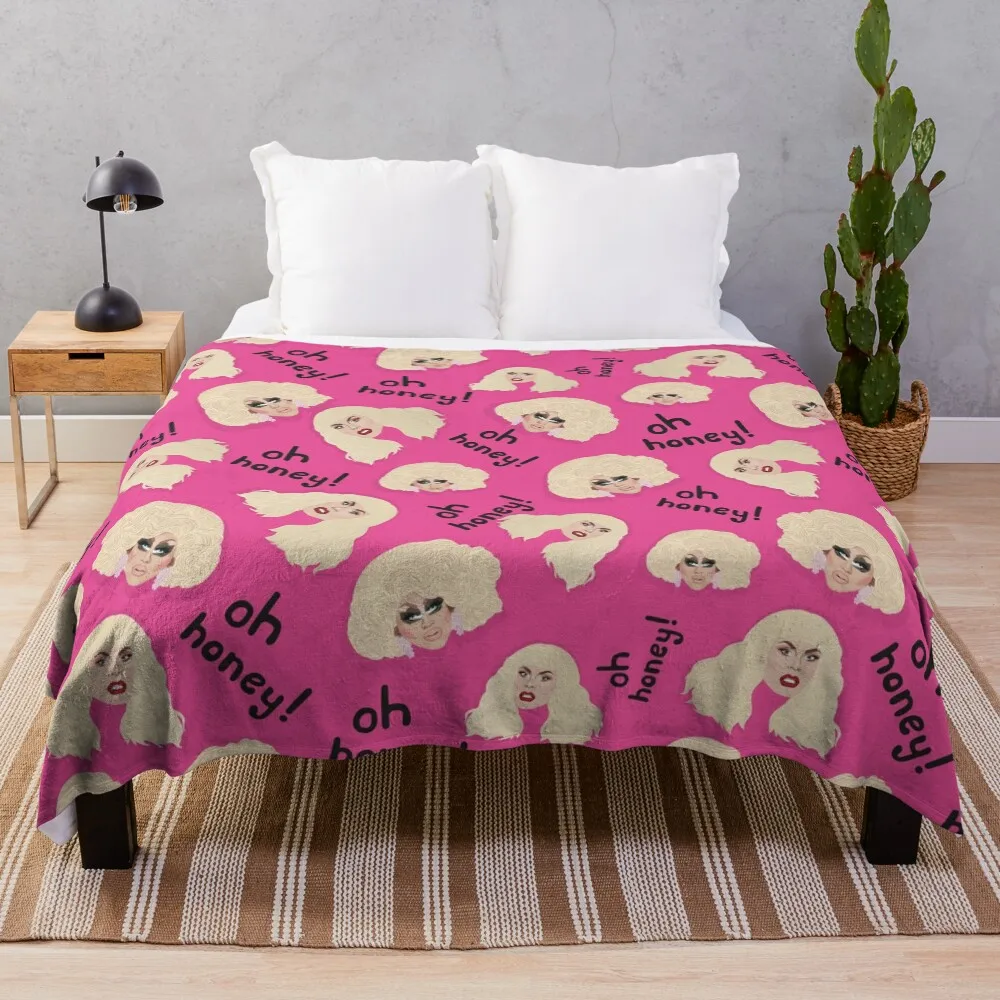 

Trixie Mattel & Katya - Rupaul's Drag Race - RPDR - Oh Honey Throw Blanket Lightweight Cozy Blanket for Bed Sofa