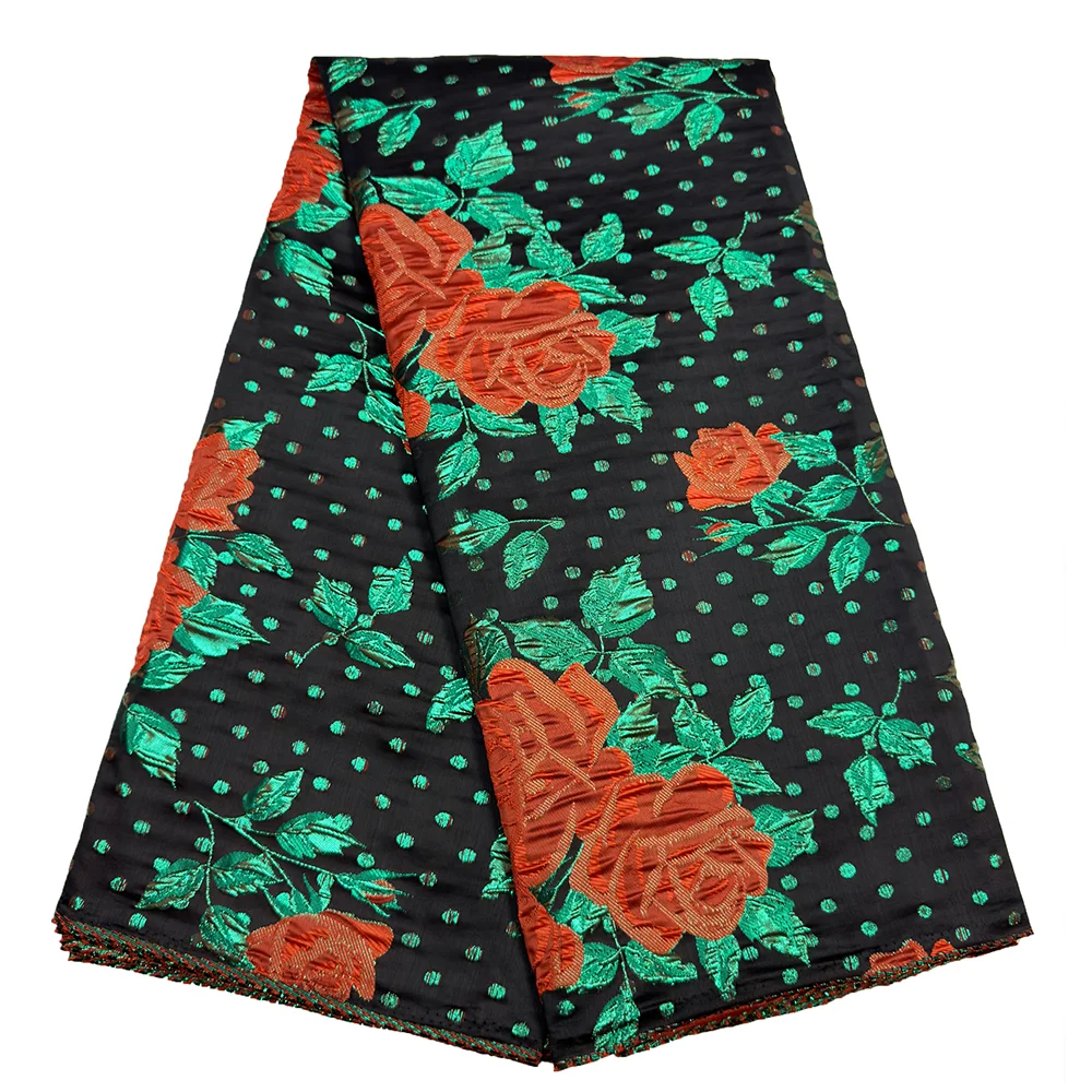 عالية الجودة الديباج الدانتيل 5 ياردة الأقمشة الفرنسية الأفريقية الدمشقي الدانتيل رائجة البيع المرأة أنيقة الجاكار الديباج لفساتين الحفلات