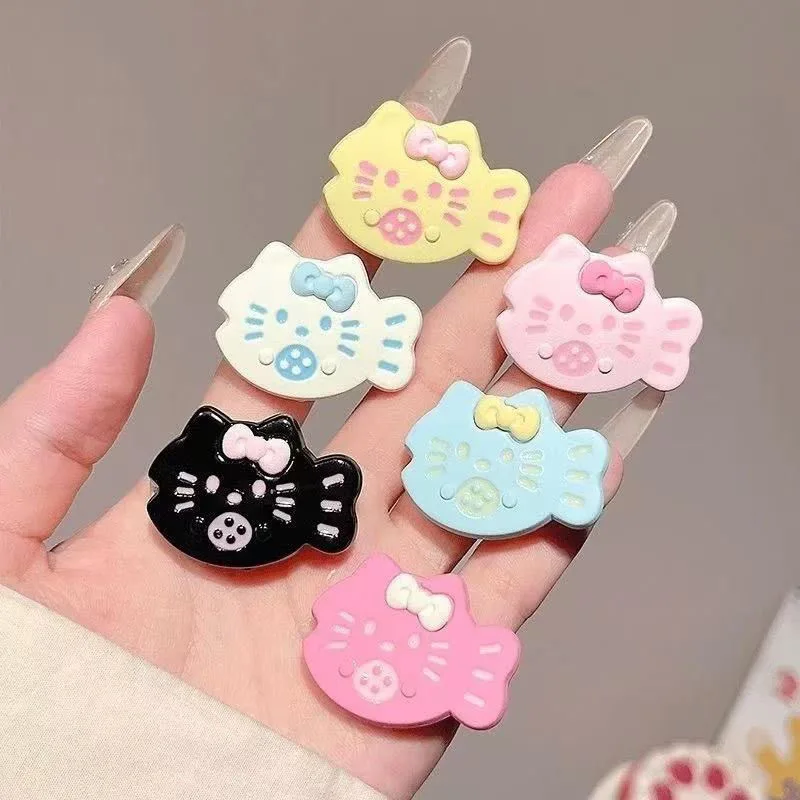 

Cute Little Fish Hair Clips Kawaii Cute Cat Bangs Hairpin Female Cartoon Sweet Bow Bangs Side Clip Broken Hair Hairclip