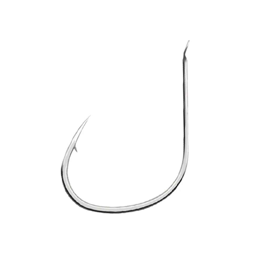 100Pcs Flatted Fishing Hooks Sea For Pike Single Fish Hook High Carbon Steel Assist Jig FishHook Saltwater Fishing Hook Pesca