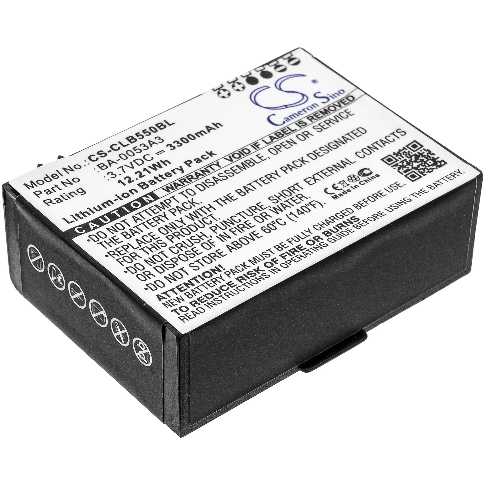 Barcode Scanner Battery 3.7V/3300mAh BA-0053A3 for CipherLab CP55,CP50,PLEASE NOTE:Not Compatible with ChipherLab 9200