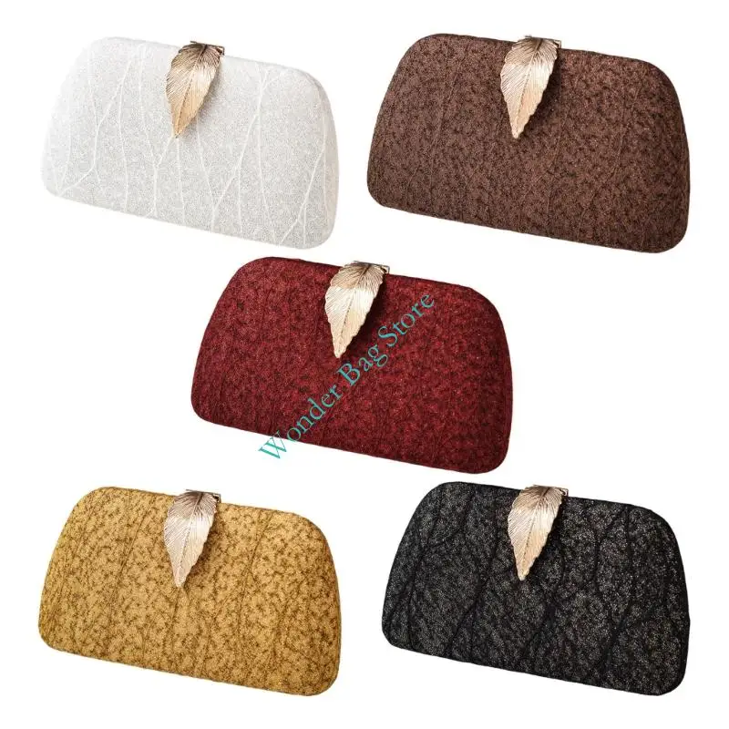 

H3CB Elegant Evening Clutch Bag With Design Detachable Metal Chain Fashion Shoulder Bag Handbag For Women Wedding Party