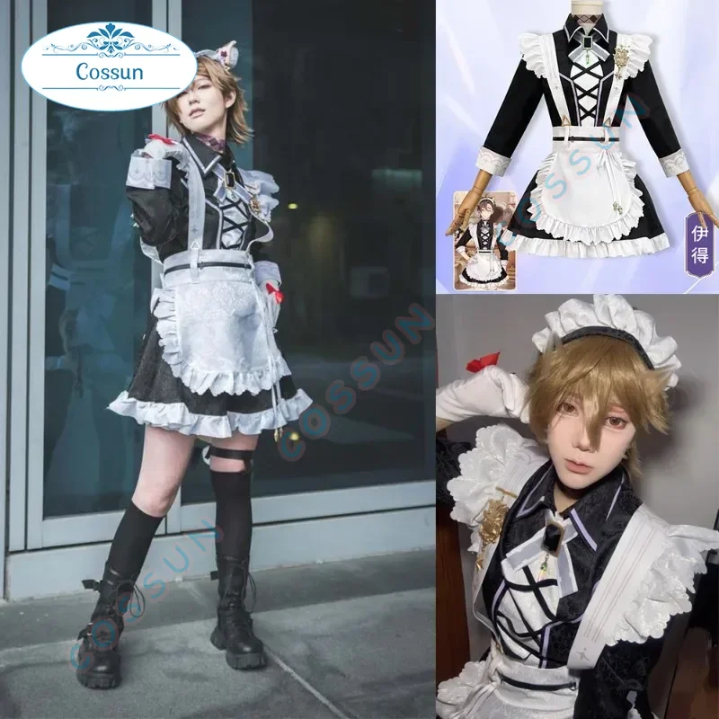 

Nu: Carnival Eiden Sweet Heartbeat Maid Cosplay Costume Dress Game Suit Lovely Uniform Halloween Party Role Play Outfit