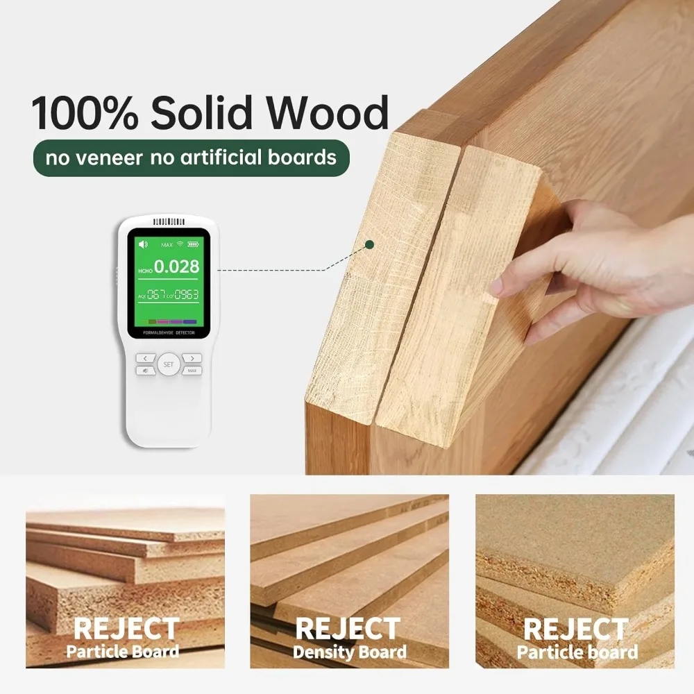 Small Oval Coffee Table, 100% Solid Wood Coffee Tables Mid Century Modern Table for Living Room Side Table End Tables for Home(O