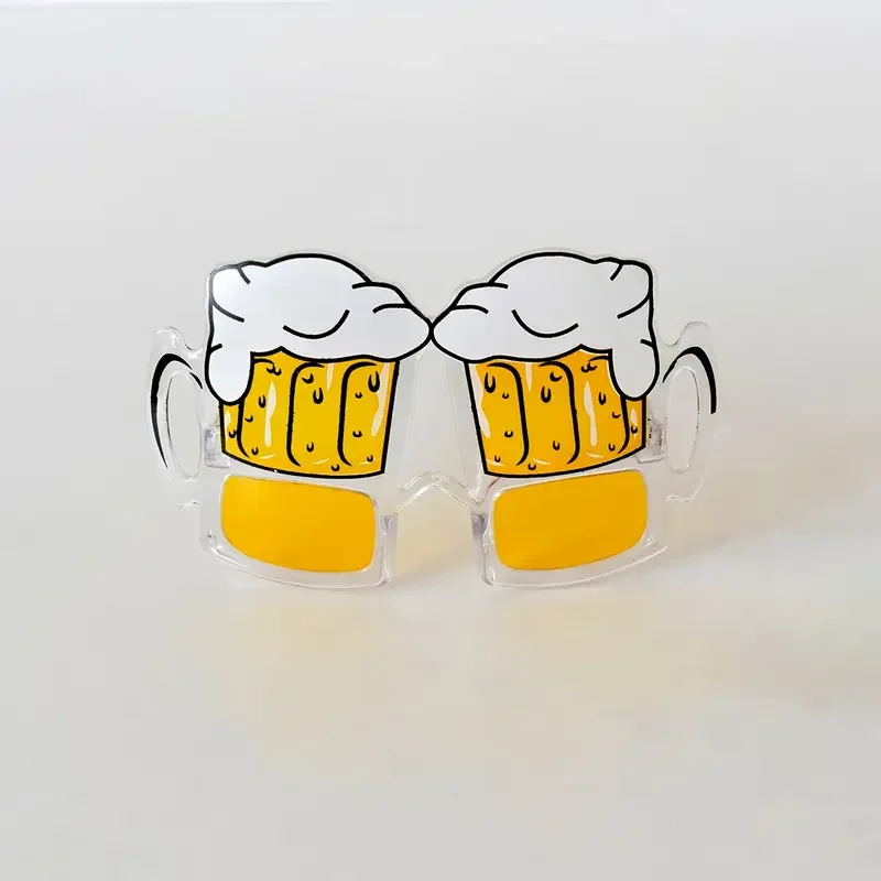 1–60 Stück Bierkrug Brillen Party Dekor Neuheit Sonnenbrille Foto Requisiten für Abschlussfeier Zubehör Strand Pool Party Gefälligkeiten – Detail 4