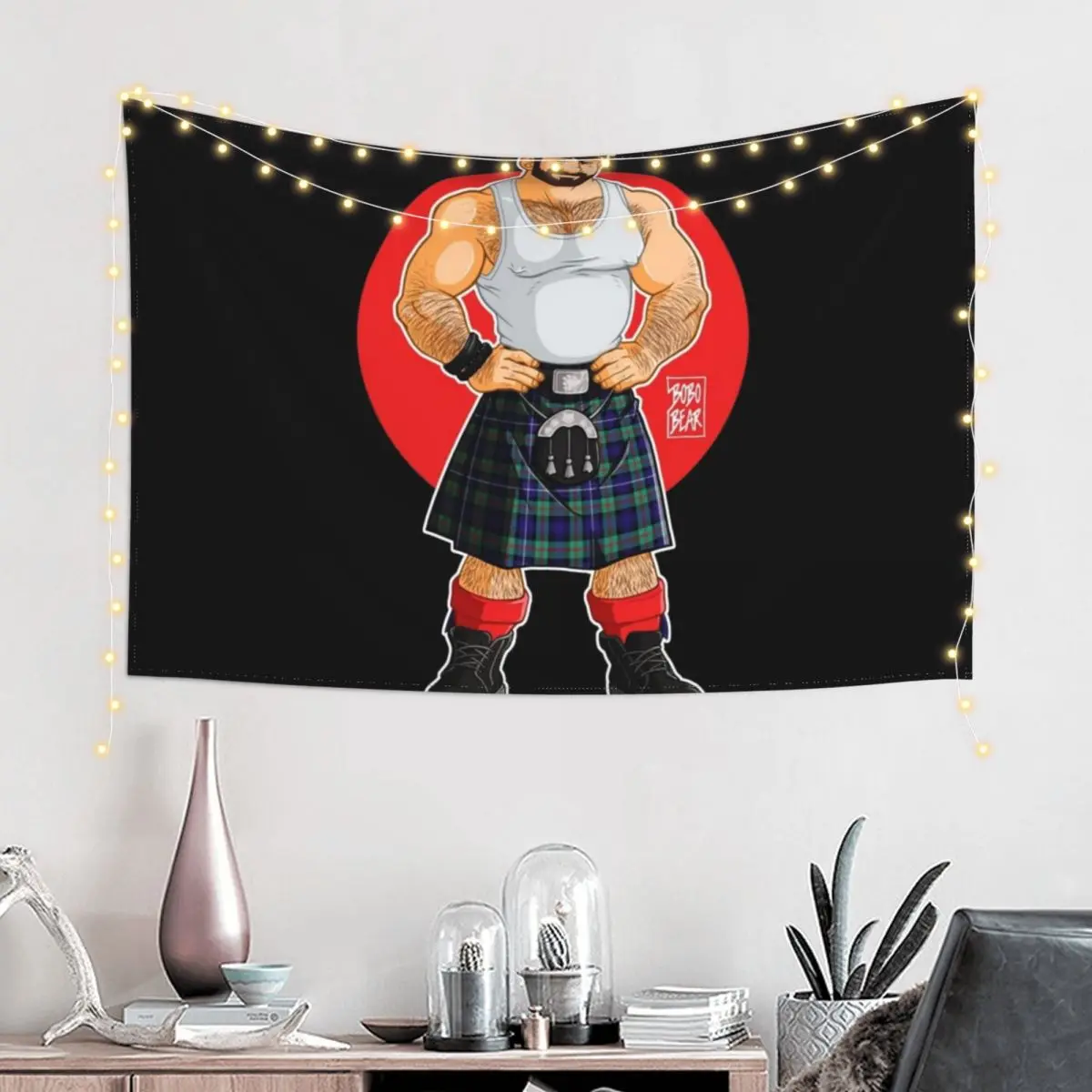 ADAM LIKES KILTS Tapestry For Bedroom Decoration Home Home Decor Accessories Tapestry