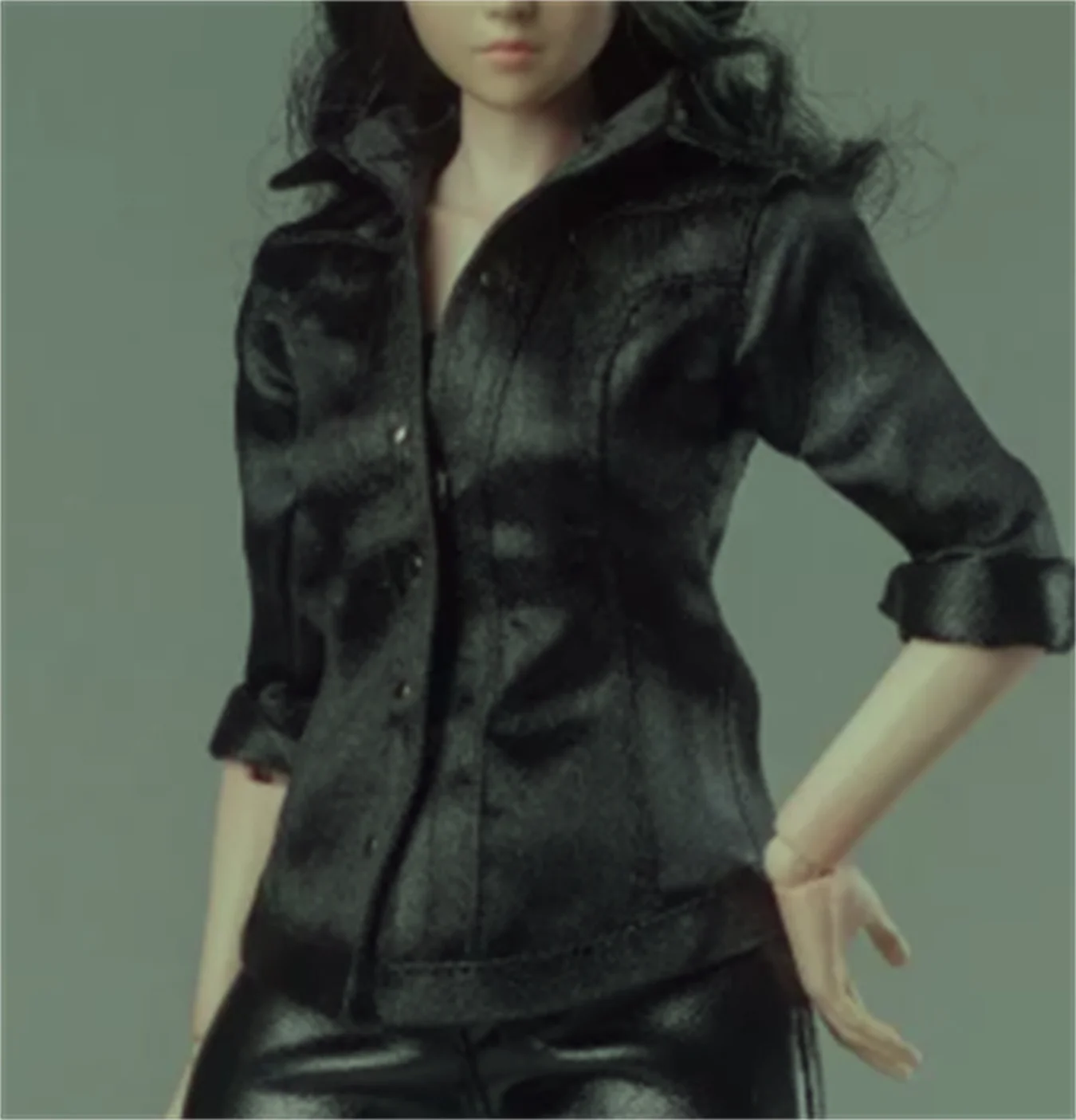 CTC-003 1/6 Scale Female Shirt Leather Pants Set Clothes Model Fit 12'' Worldbox AT202 Soldier Action Figure Body Toys