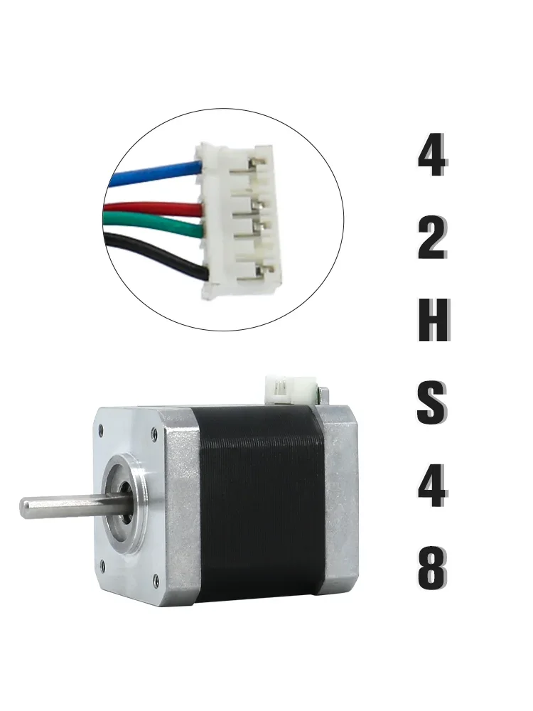 

New 1 PNema 17 Stepper Motor 48mm 2A 4-lead (17HS4801) Motor 1m Cable for 3D Printer CNC Motor