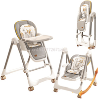 Multifunctional Baby Supplies Portable Folding Home Dining Baby High Chair Rocking Chair Folding Baby Feeding Chair