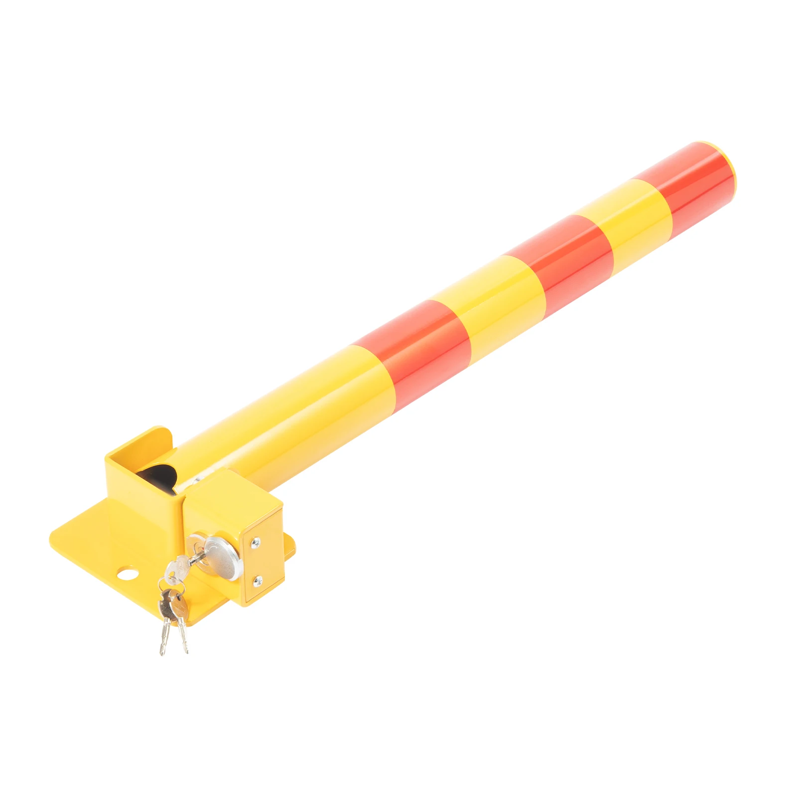 Poste di parcheggio a molla per montaggio a parete, barriera di parcheggio, intercettore di parcheggio pieghevole, paletto con strisce di avvertimento