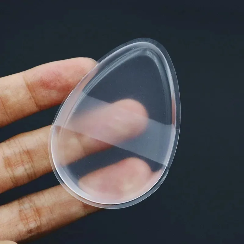 1pcs Silicone Cosmetic Sponge, Transparent and Washable, Can Be Used for Foundation, Concealer, Face Cream, Blush，Highlighter