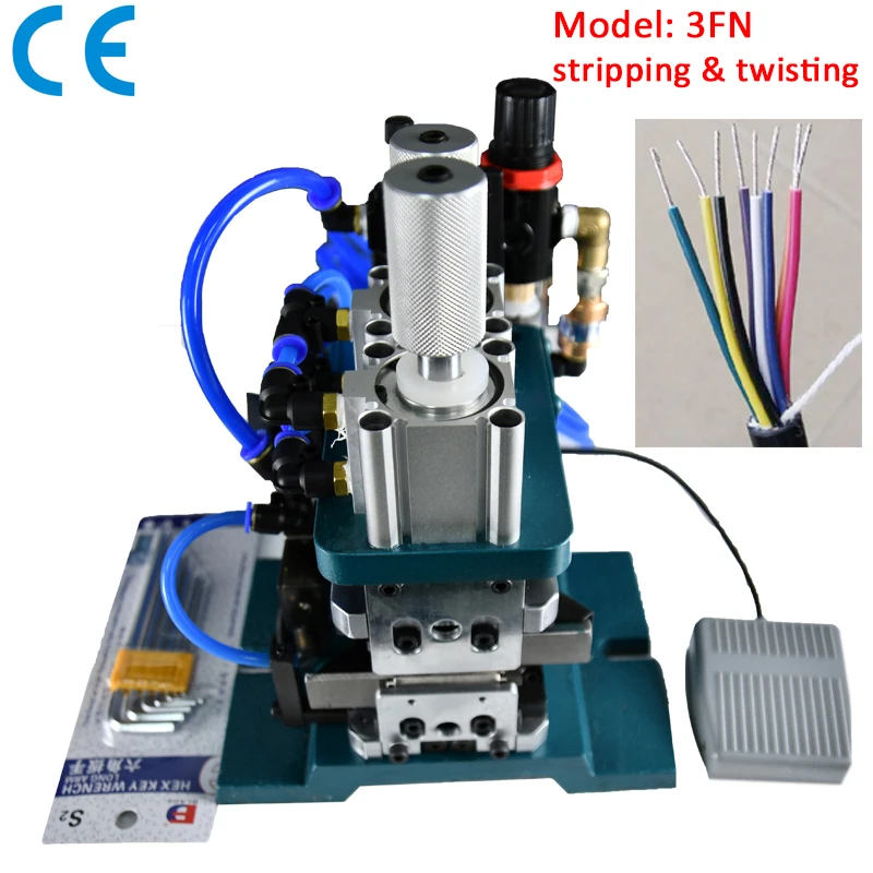 

3FN Pneumatic Wire Stripping and Twisting Machine Cable Stripper Twisting Multi core Wire and Inner Wire Peeling Twisting