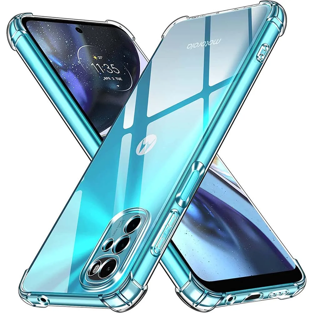 1,5 MM Dicke Air-Bag Klar Fall Für Motorola Moto G10 G20 G30 G13 G14 G15 G22 G31 G41 G60 G54 G53 G55 G71 G85 Stoßfest Abdeckung