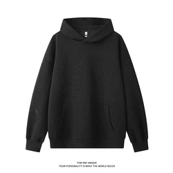 Galaxy Flash Hoodies Men Glitter Hooded Sweatshirt Solid Colour Hoodie Sparkly Clothes Spring New Sweatshirts Man Women