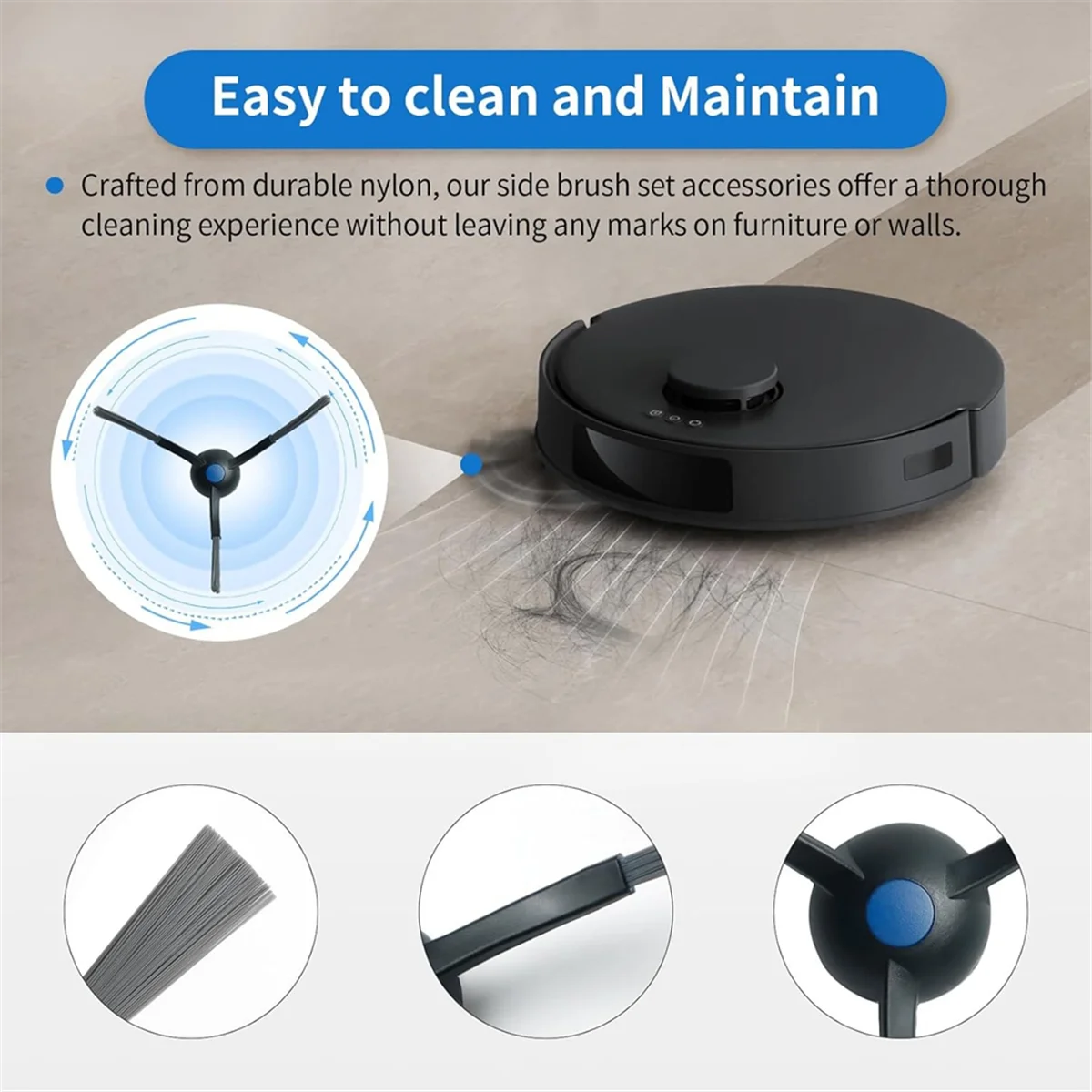 قطع غيار FZFZ لمجموعة ملحقات المكنسة الروبوتية N20 Plus وN20 وC12 وC12