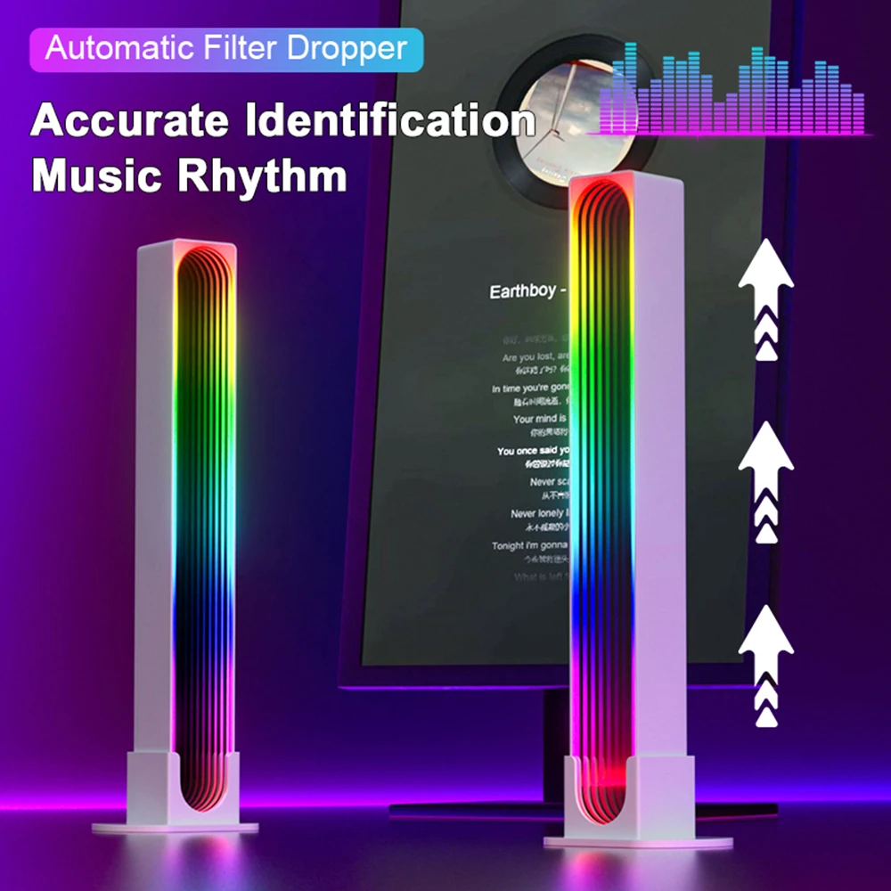 rgb ritmo atmosfera luz led desktop piso bar bluetooth musica noite jogo tv quarto decorativo 01