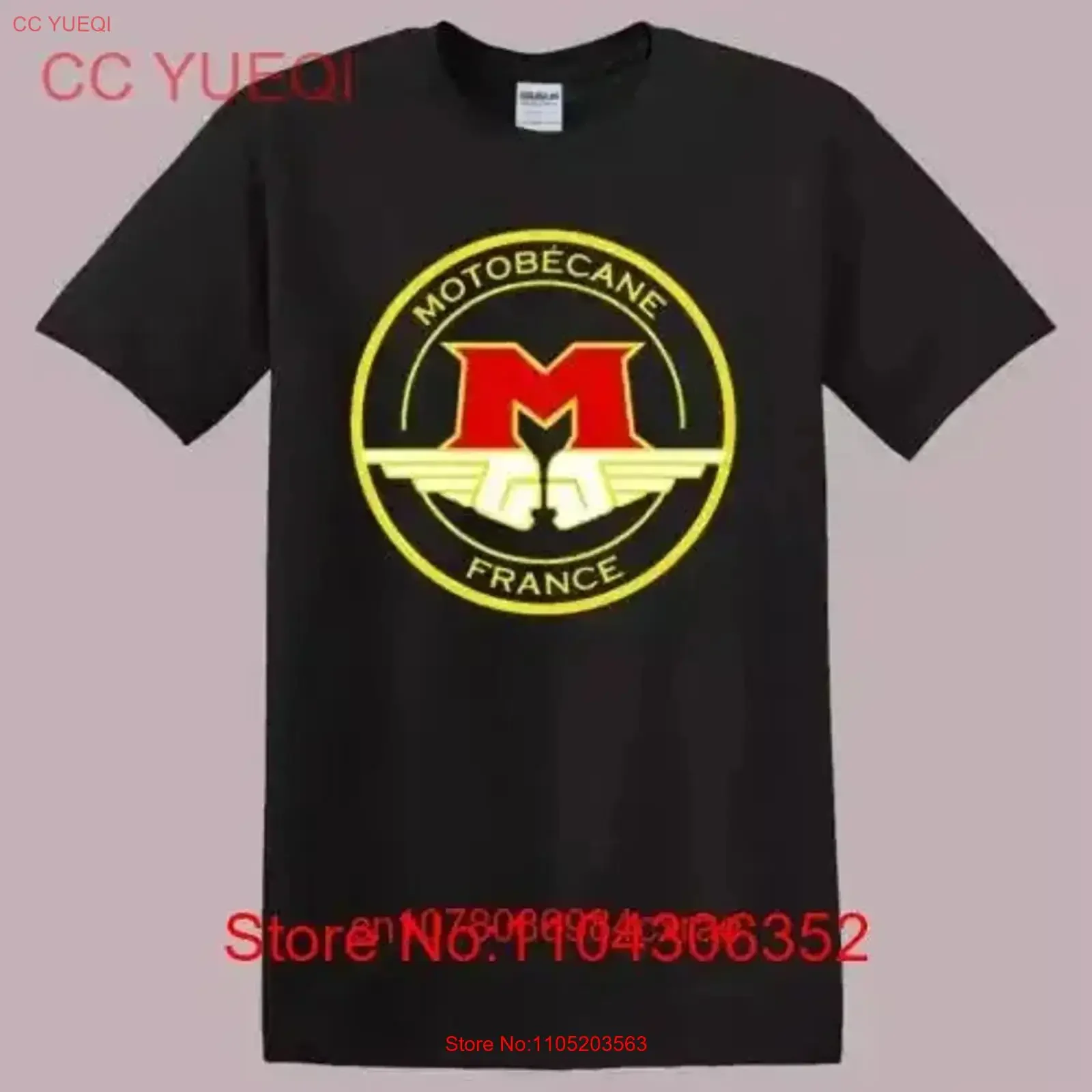 MOTOBECANE FRANCE MOTORCYCLES LOGO BLACK T SHIRT SIZE S 5XL vintage Washed Casual Breathable Top For Everyday Wear graphic