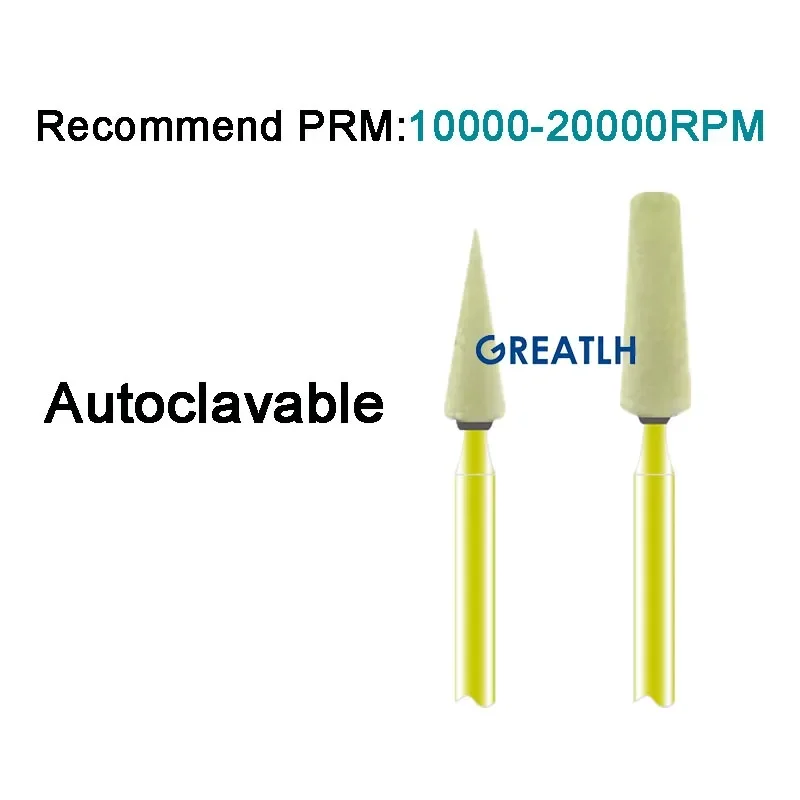 GREATLH Dental Diamond Stones Caramic Diamond Polisher Grinder Extra Fine Dental Instrument - Image 2