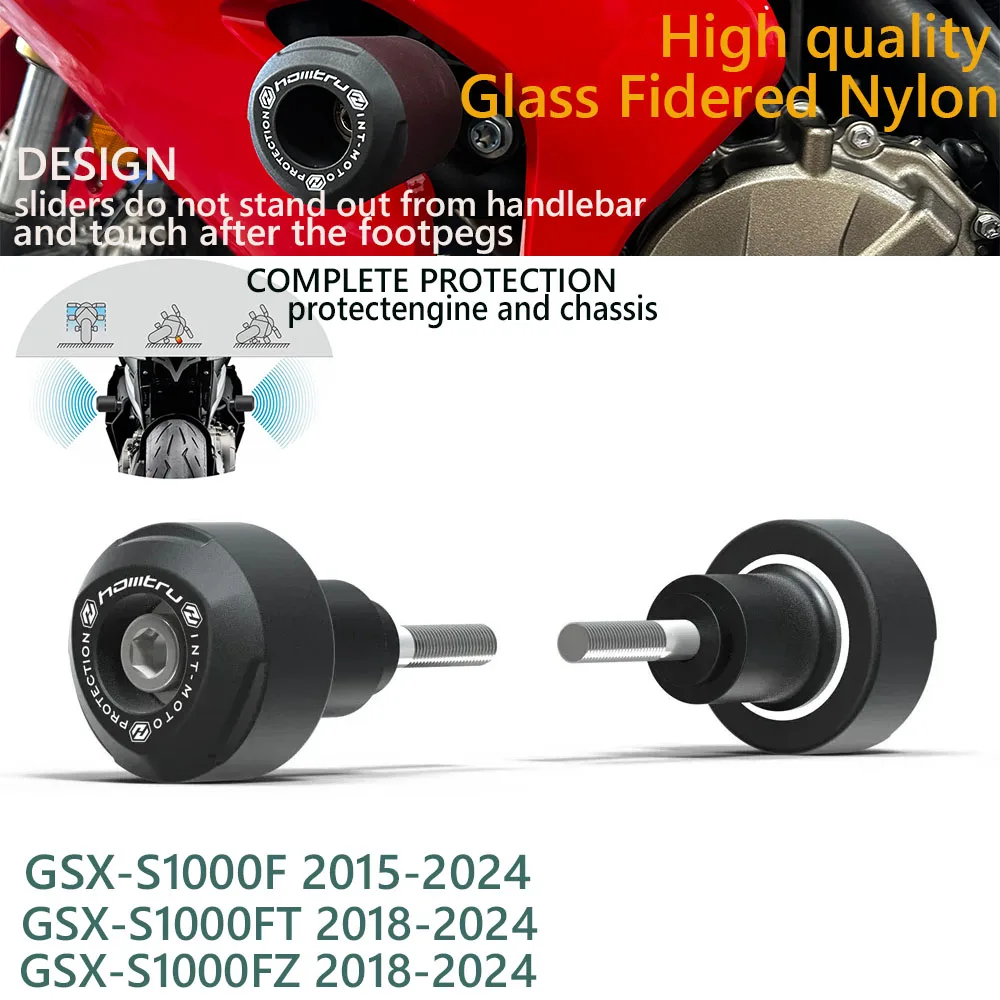 

Для SUZUKI GSX-S1000F 2015-2024 GSX-S1000FT 2018-2024 GSX-S1000FZ 2018-2024 слайдер защиты от падения и столкновений для мотоцикла